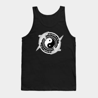 Yin and Yang Blacktip Reef Sharks Tank Top